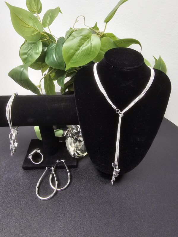 Silver Four-Piece Jewelry Set