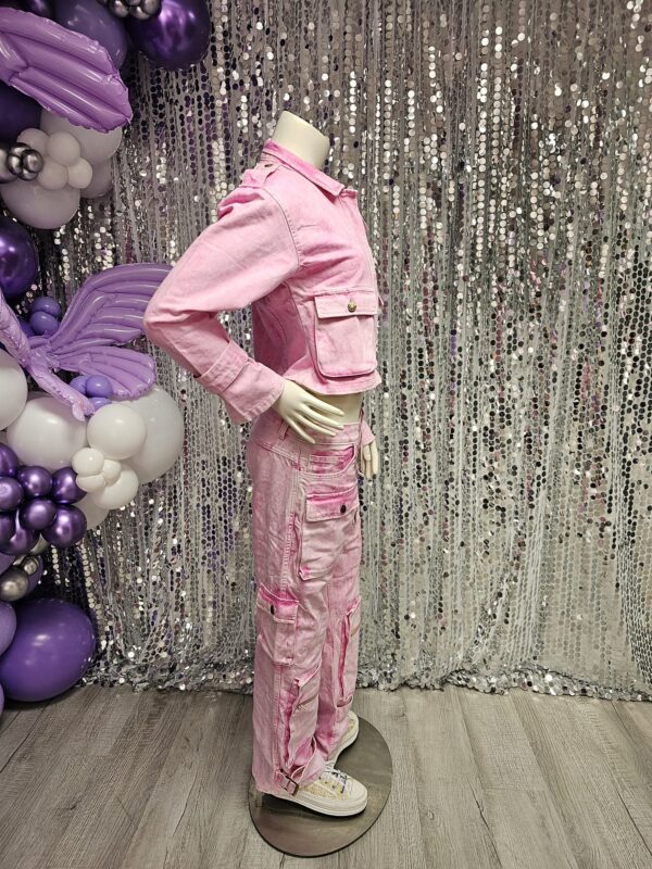 Marble Pink Denim Suit - Image 2