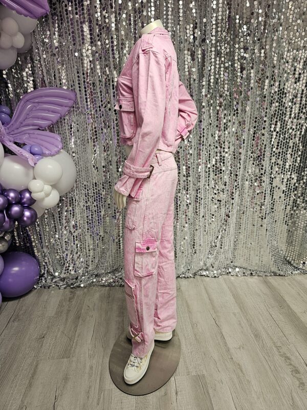 Marble Pink Denim Suit - Image 4