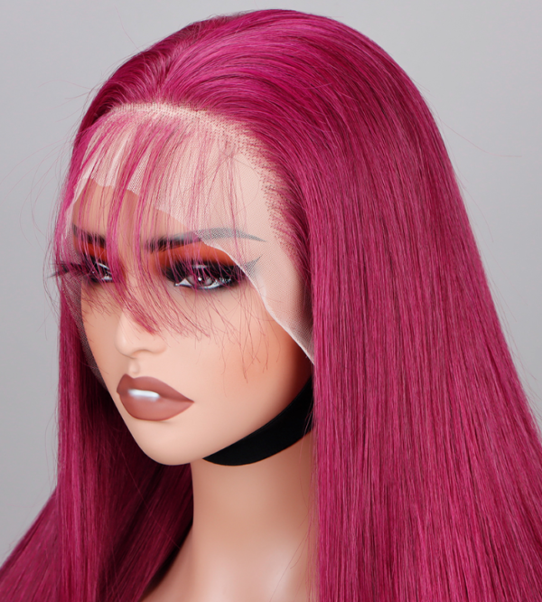 100% ​Human Hair 13​x6​ Color Red - Image 4